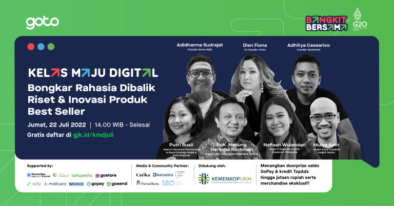 Kelas Maju Digital - “Bongkar Rahasia Dibalik Riset & Inovasi Produk Best Seller”.